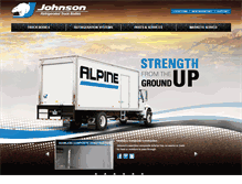 Tablet Screenshot of johnsontruckbodies.com